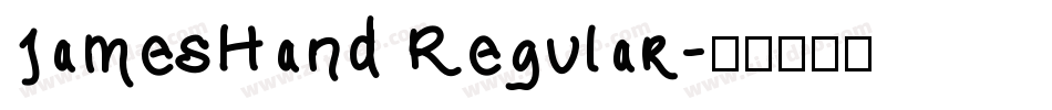 JamesHand Regular字体转换
